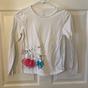 Ballerina animals with tutus on Lands End shirt